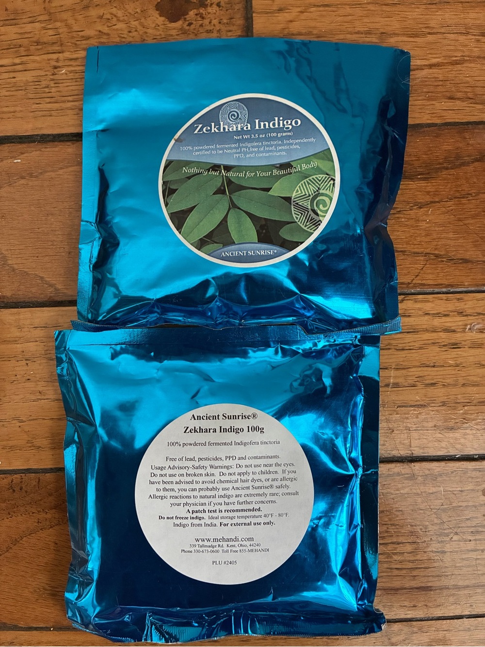 Zekhara Indigo Kids Hair & Skin Powder – Shiny Teal Pack
